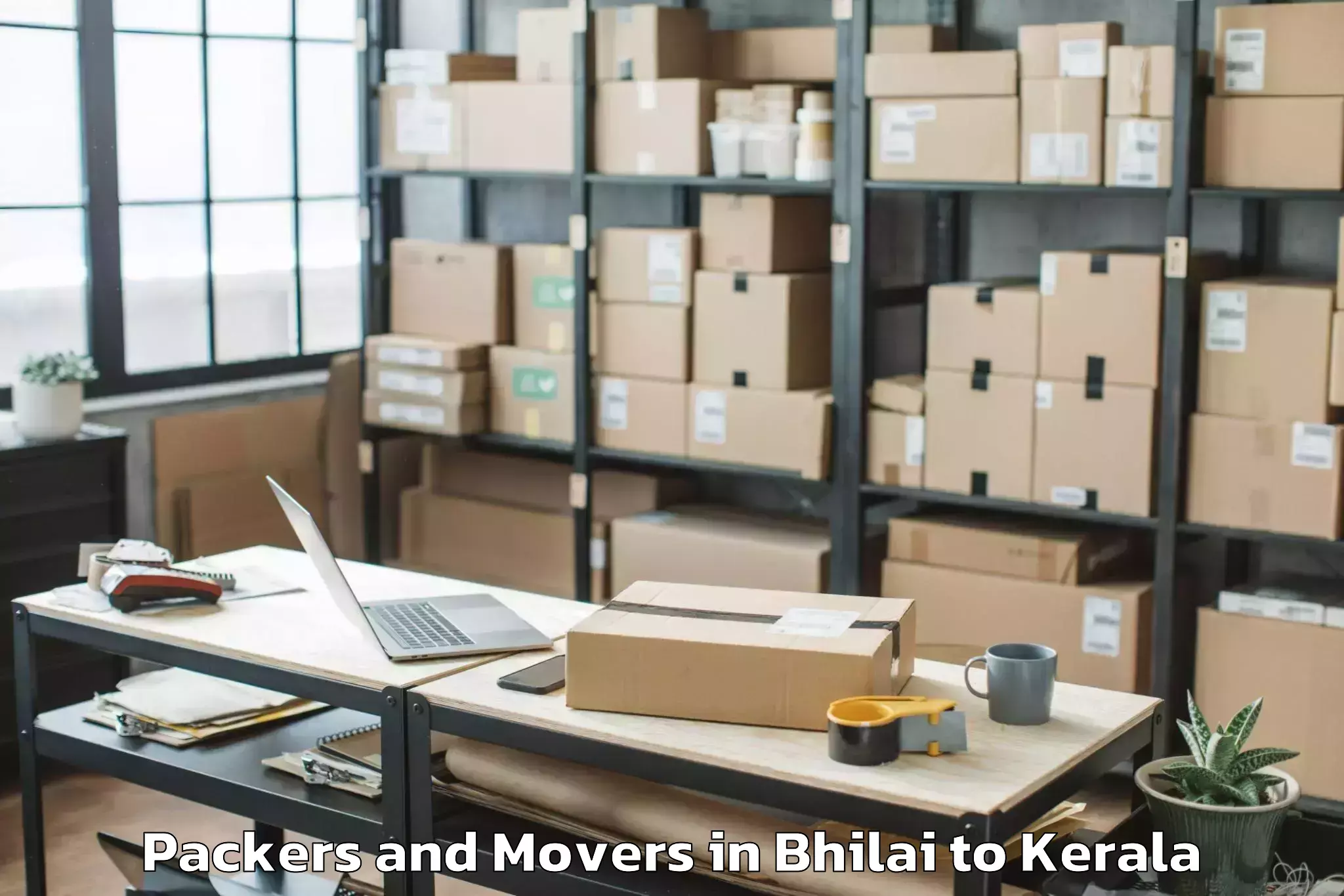 Reliable Bhilai to Perumbavoor Packers And Movers